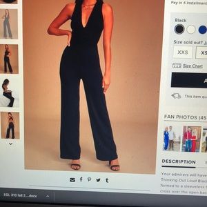 Black jumpsuit from lulus